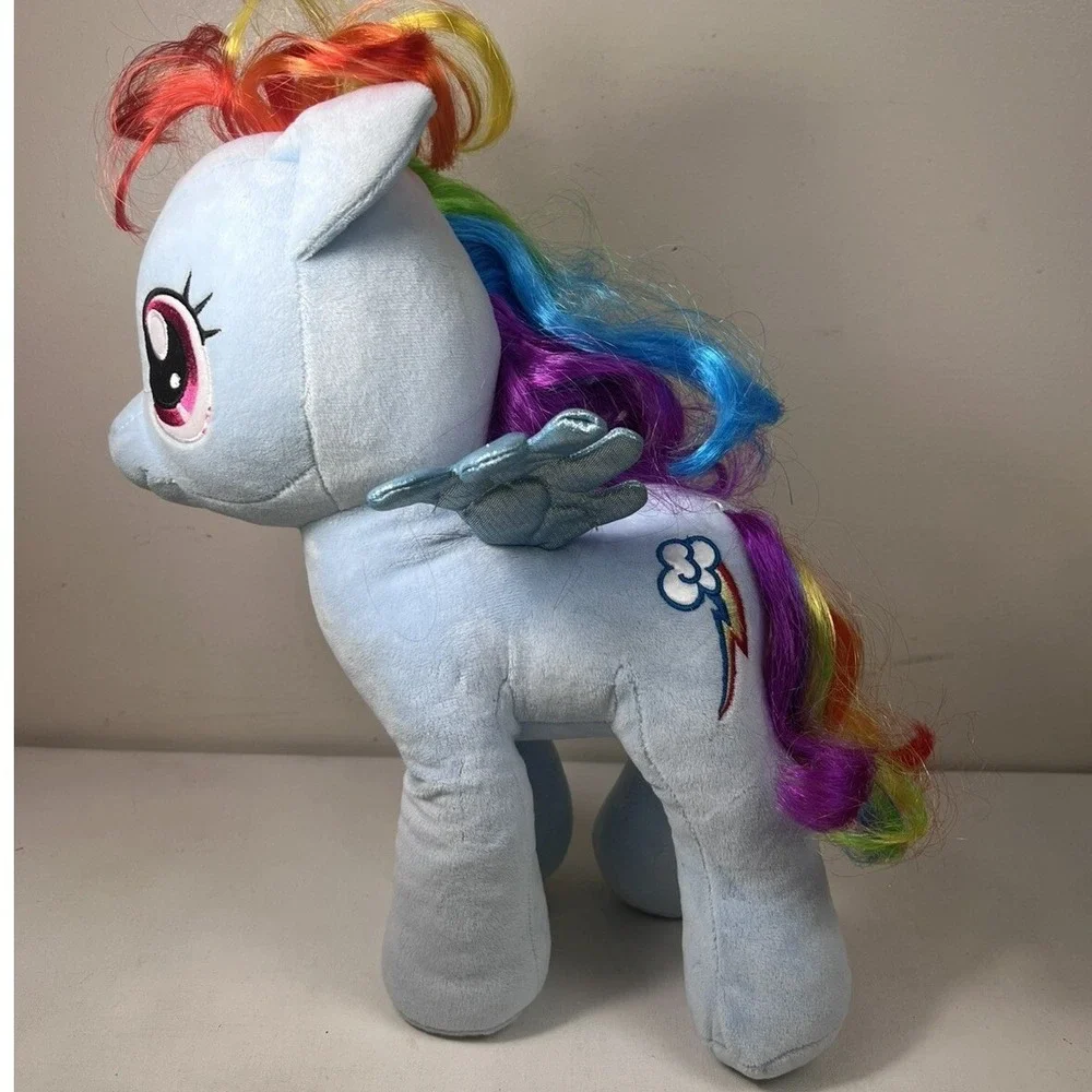 My Little Pony Build A Bear Plush Rainbow Bright MLP BAB 16" with cape - Picture 2 of 6